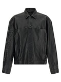 Balenciaga Black Buffalo Leather Leather Jacket Balenciaga