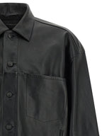 Balenciaga Black Buffalo Leather Leather Jacket Balenciaga