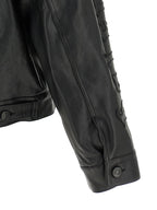 Balenciaga Black Buffalo Leather Leather Jacket Balenciaga