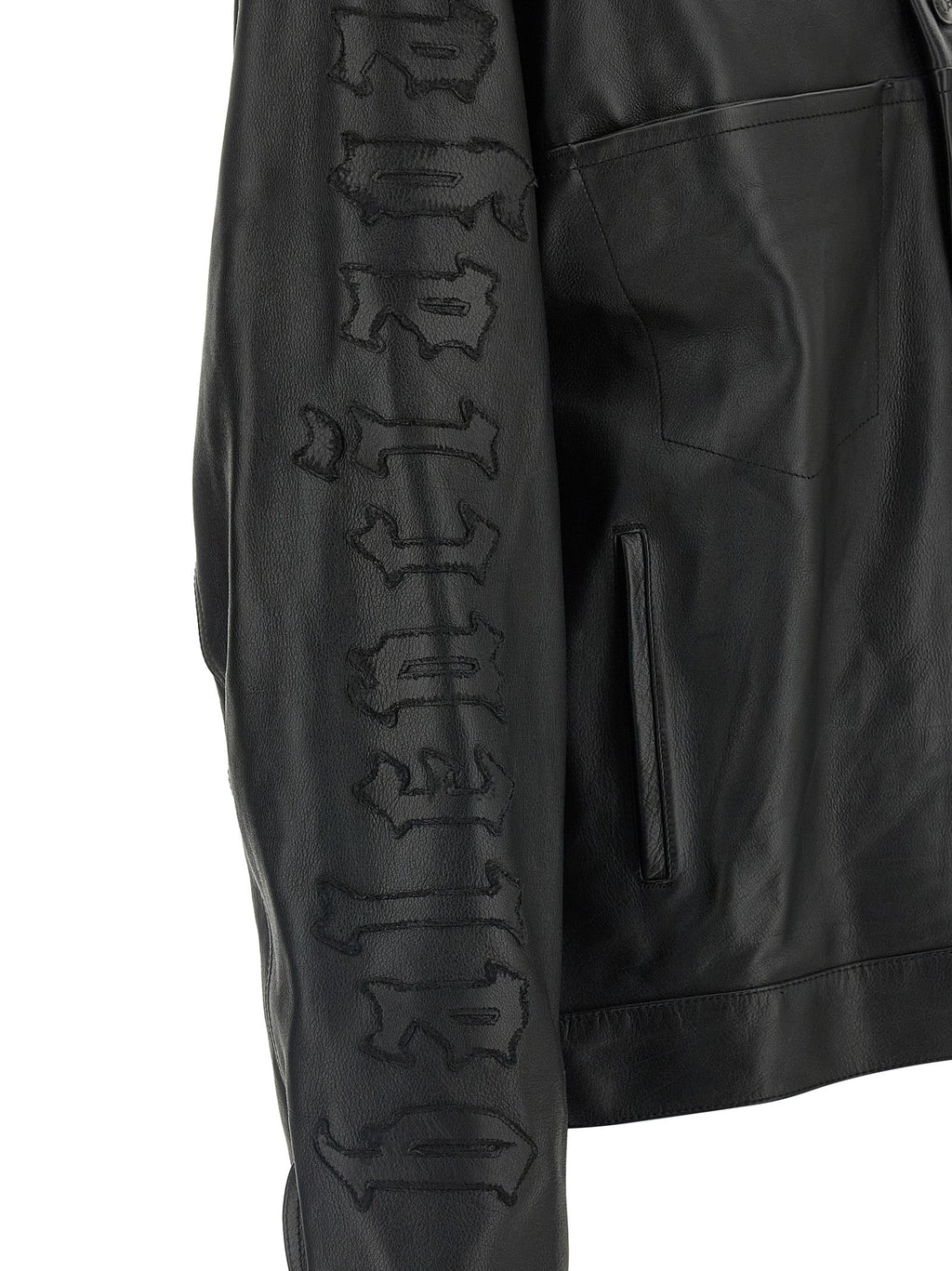 Balenciaga Black Buffalo Leather Leather Jacket Balenciaga