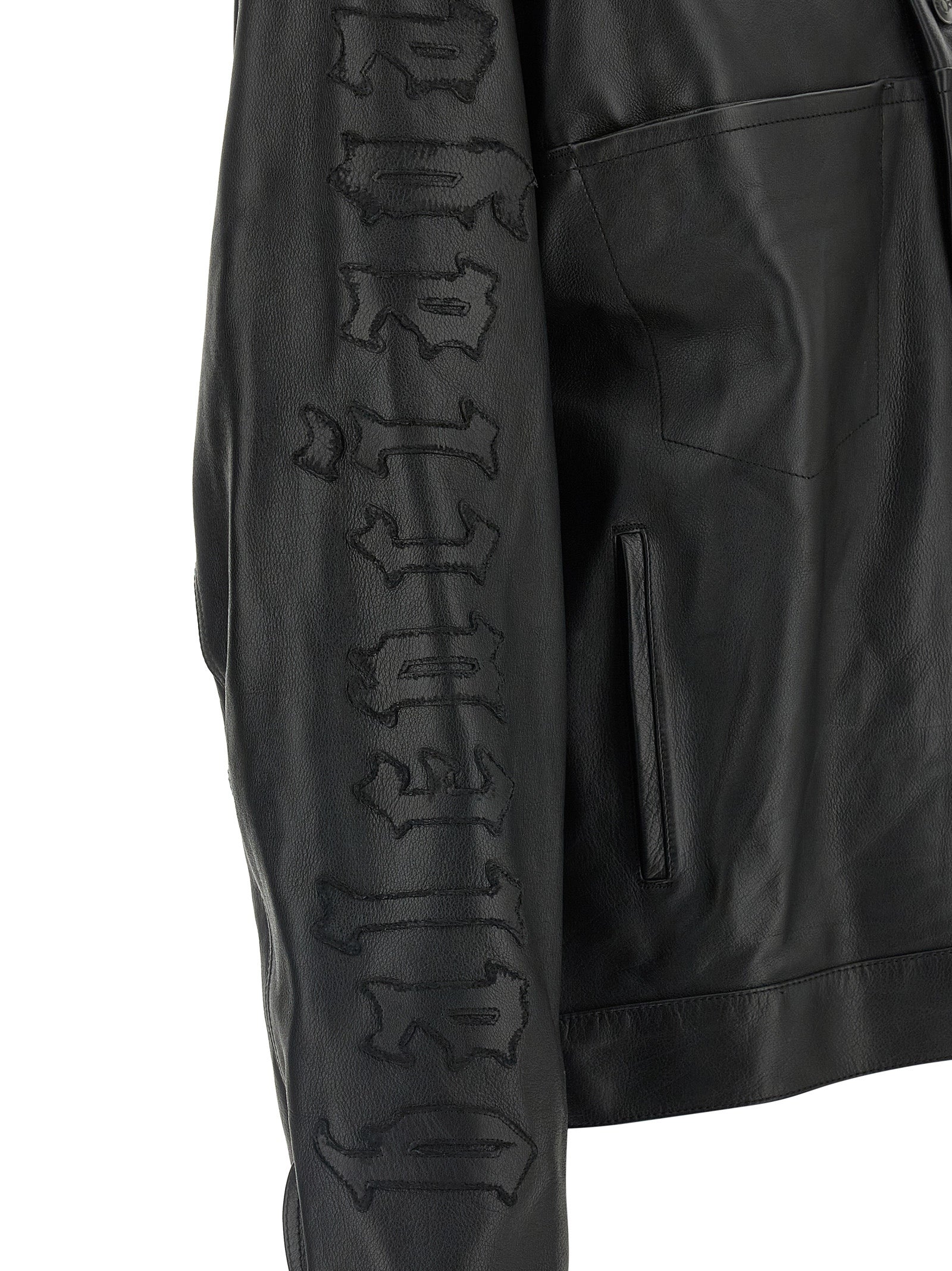 Balenciaga Black Buffalo Leather Leather Jacket Balenciaga