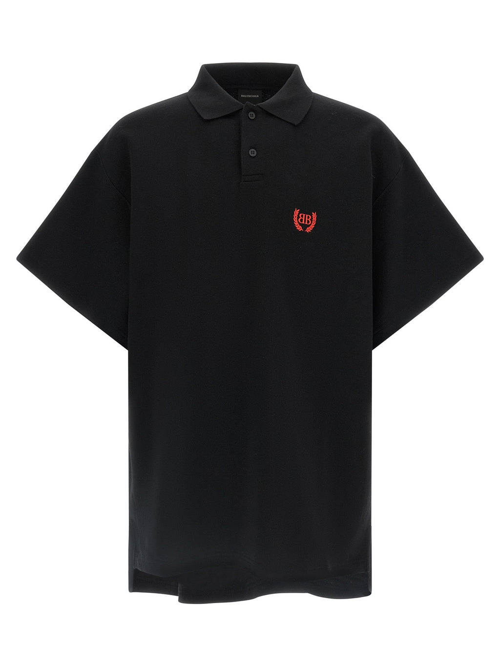 Balenciaga Black Cotton Polo Shirt Balenciaga
