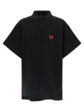 Balenciaga Black Cotton Polo Shirt Balenciaga