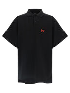 Balenciaga Black Cotton Polo Shirt Balenciaga