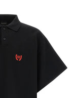 Balenciaga Black Cotton Polo Shirt Balenciaga
