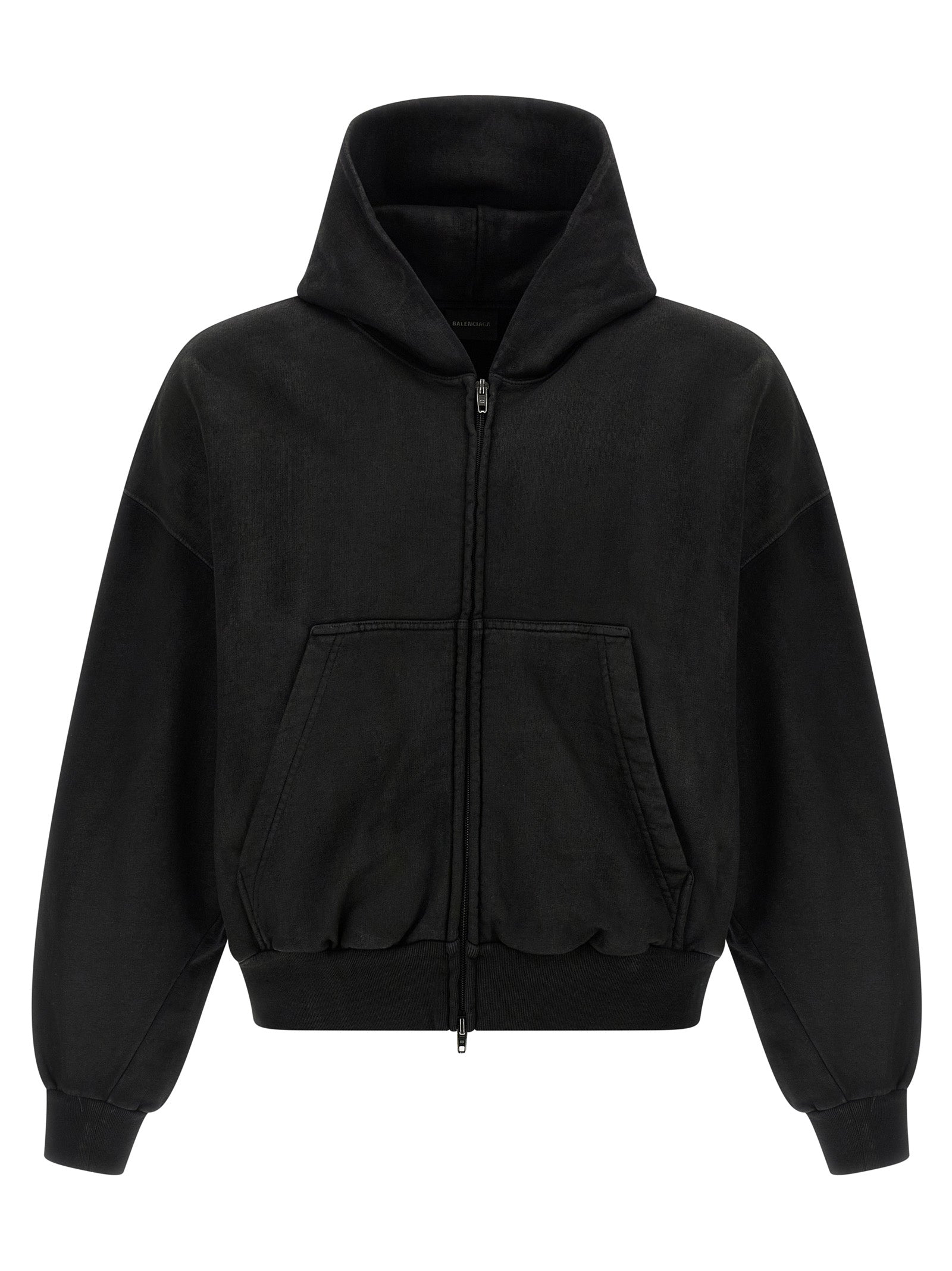 Balenciaga Black Cotton Sweatshirt Balenciaga