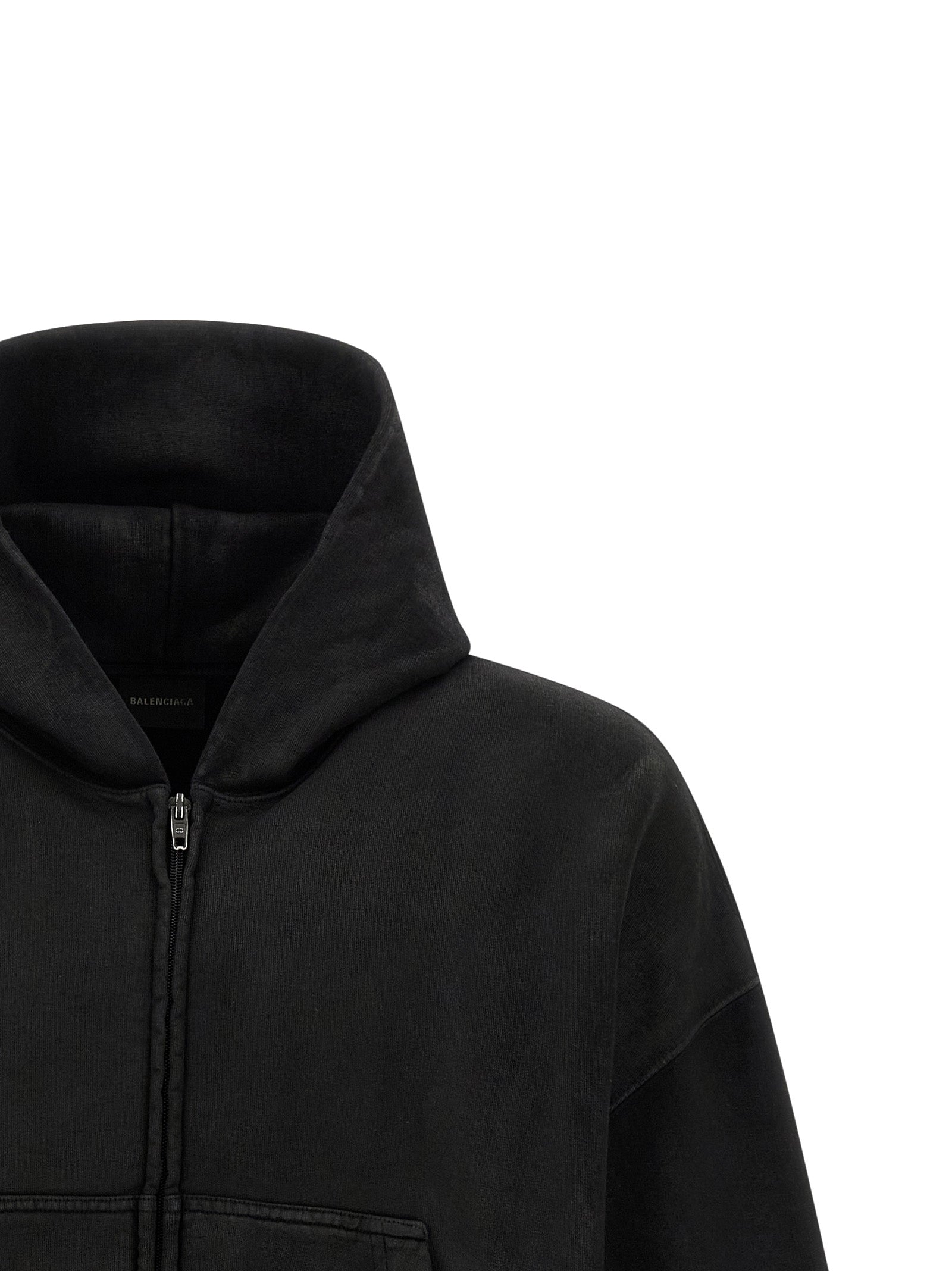 Balenciaga Black Cotton Sweatshirt Balenciaga