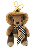 Burberry Beige Wool Keychain Burberry
