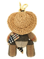 Burberry Beige Wool Keychain Burberry