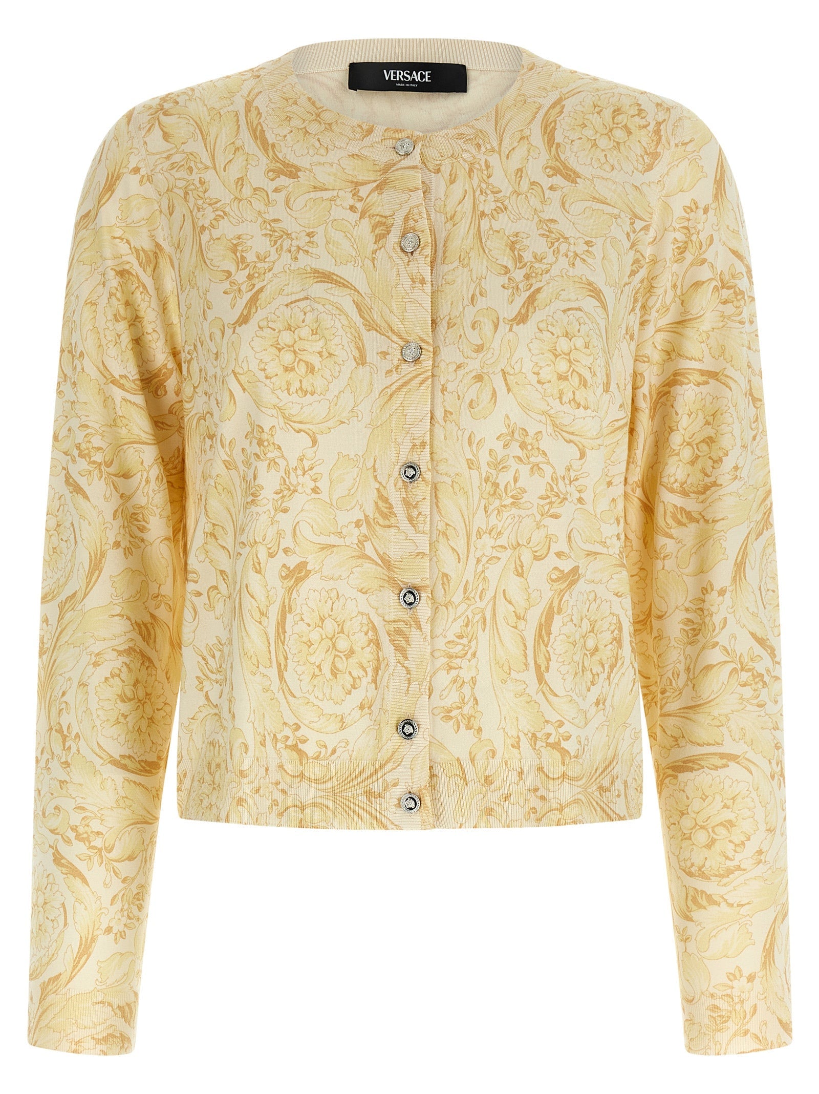 Versace Bicolor Silk Cardigan Versace