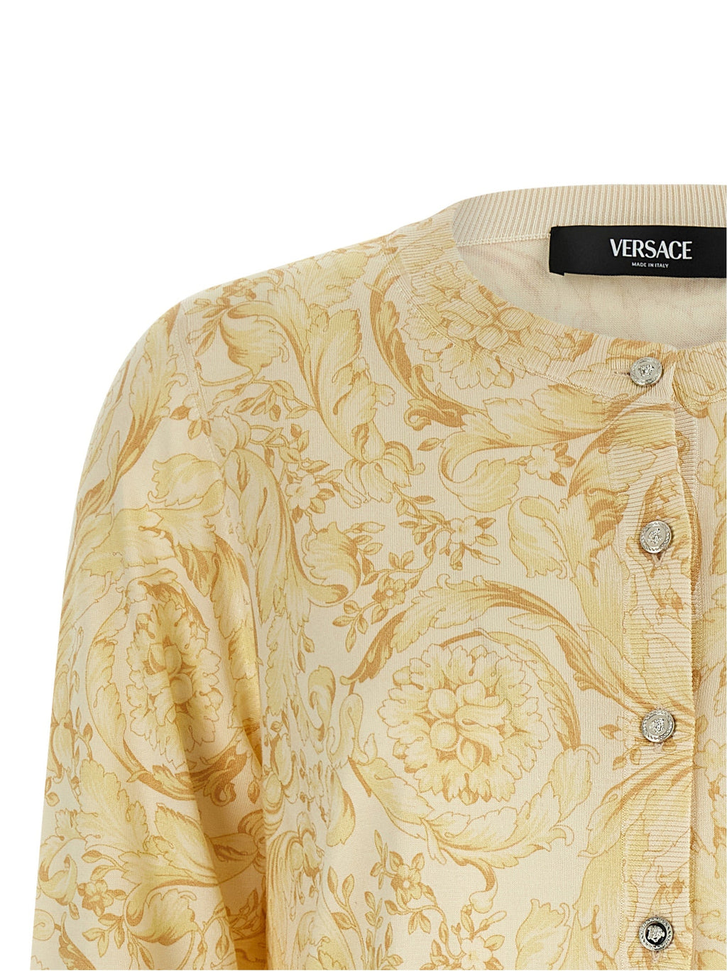 Versace Bicolor Silk Cardigan Versace