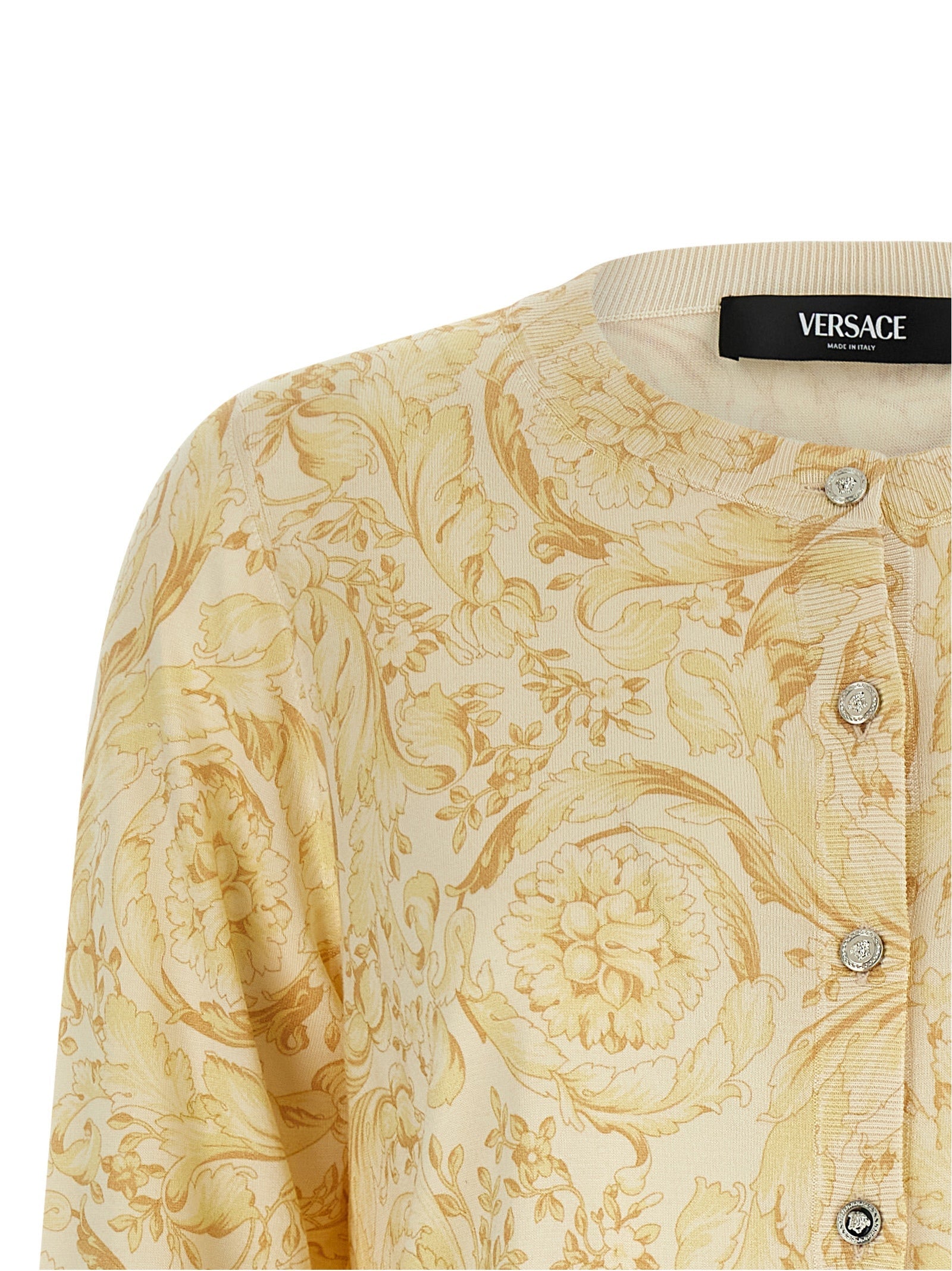 Versace Bicolor Silk Cardigan Versace