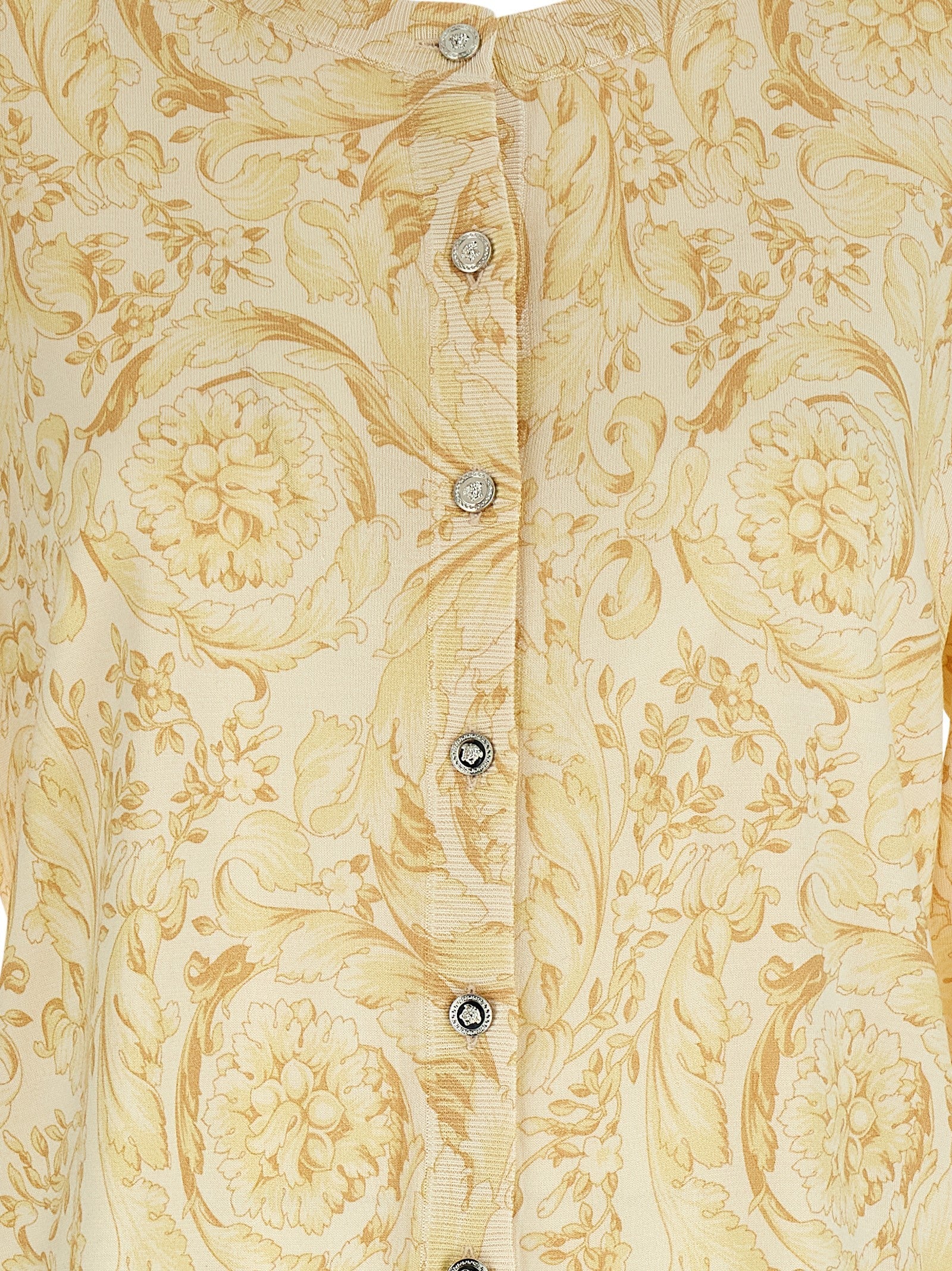 Versace Bicolor Silk Cardigan Versace