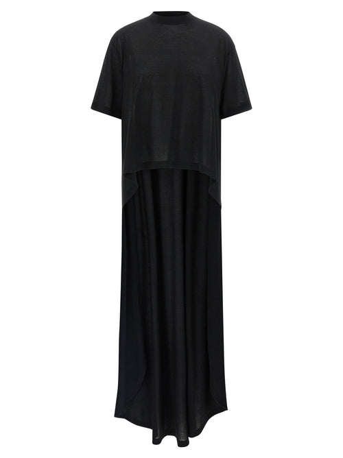 Balenciaga Black Cotton Casual Dress Balenciaga