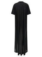 Balenciaga Black Cotton Casual Dress Balenciaga