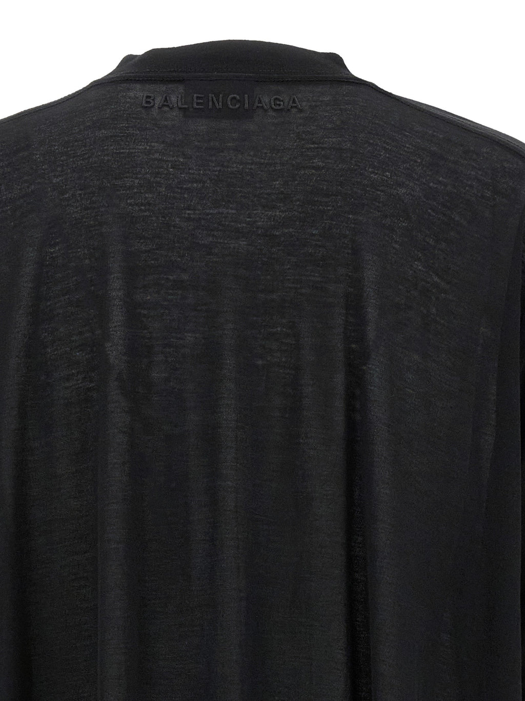 Balenciaga Black Cotton Casual Dress Balenciaga