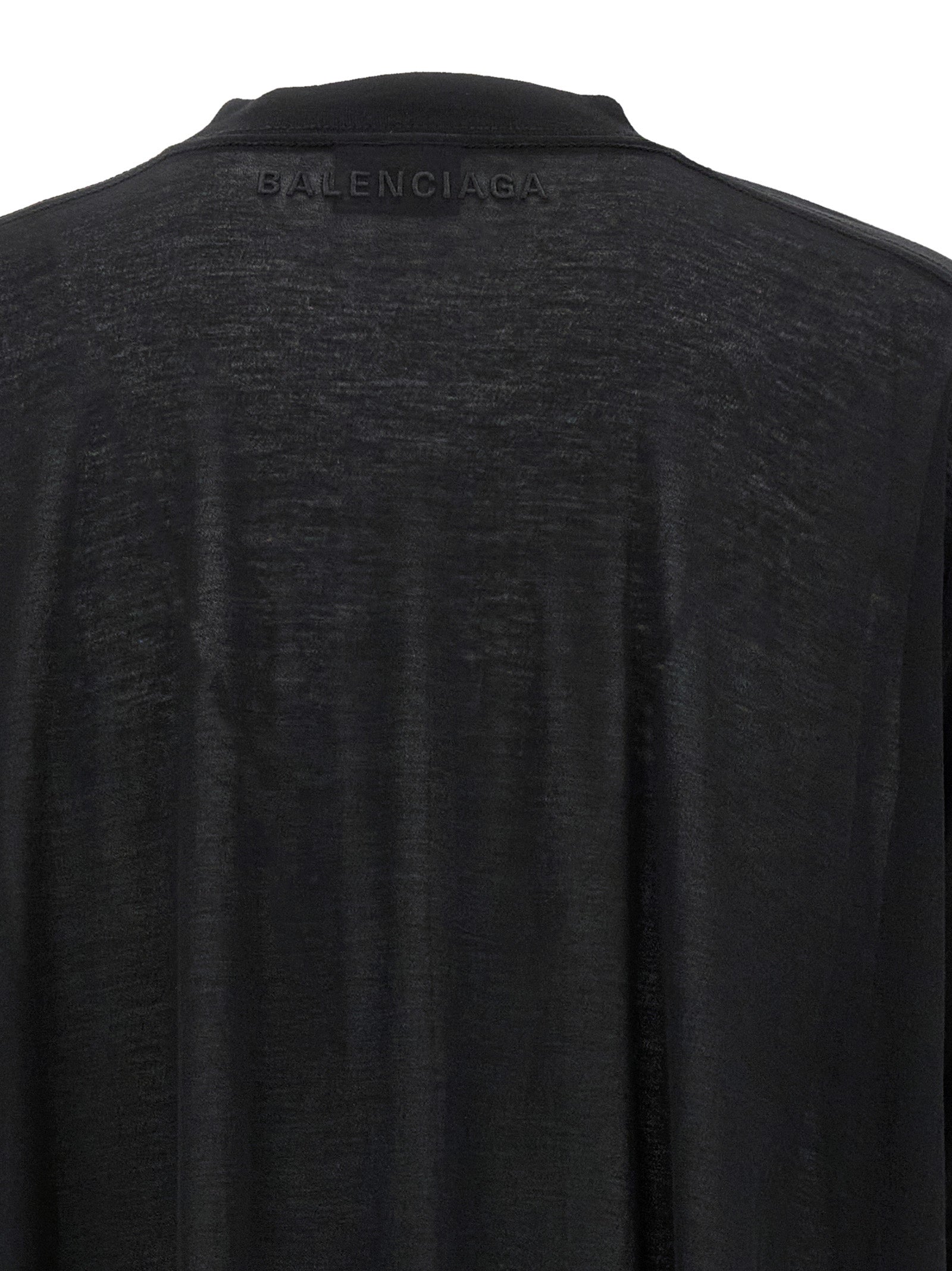 Balenciaga Black Cotton Casual Dress Balenciaga
