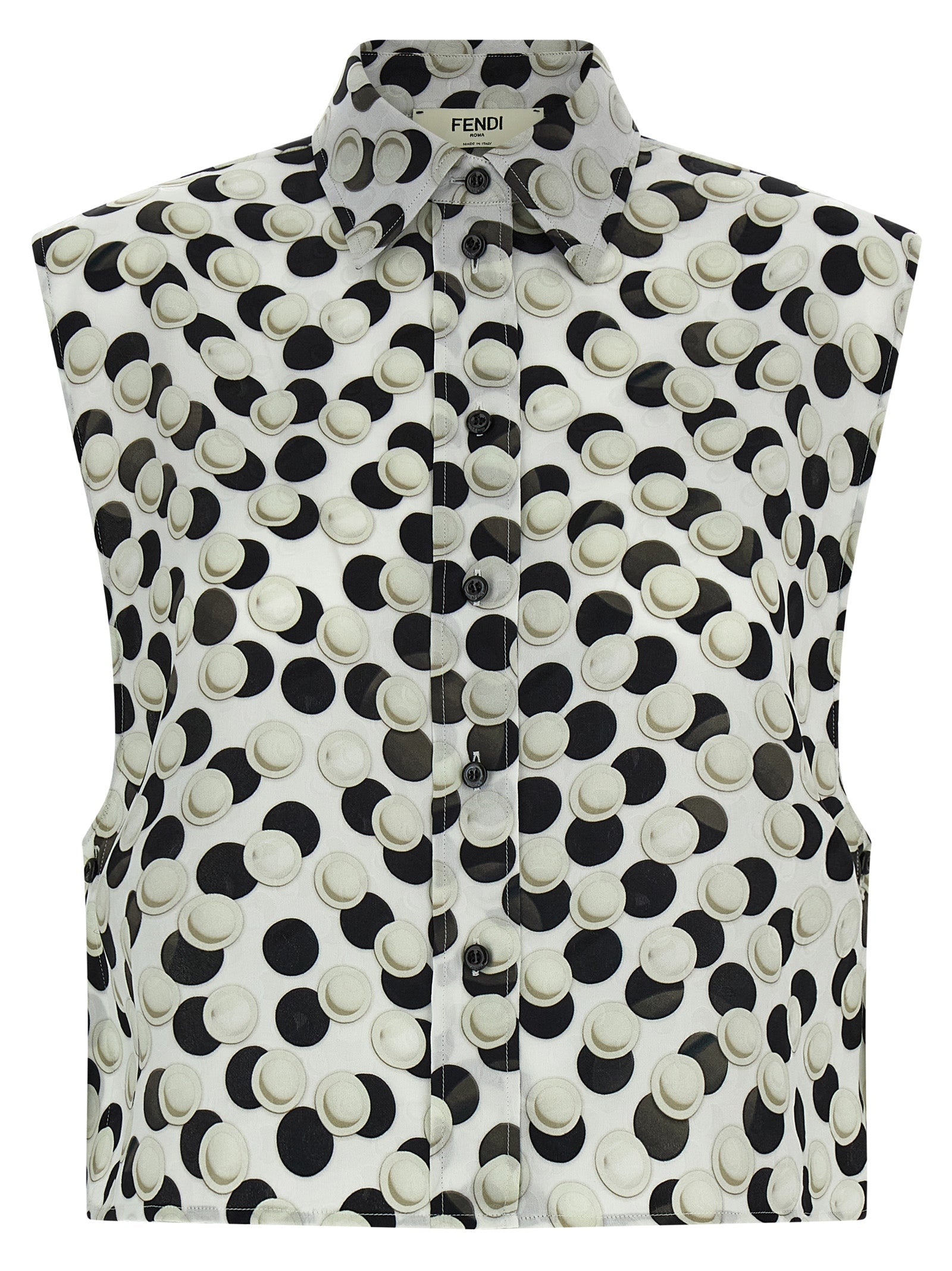 Fendi Multicolor Silk Pattern Shirt Fendi