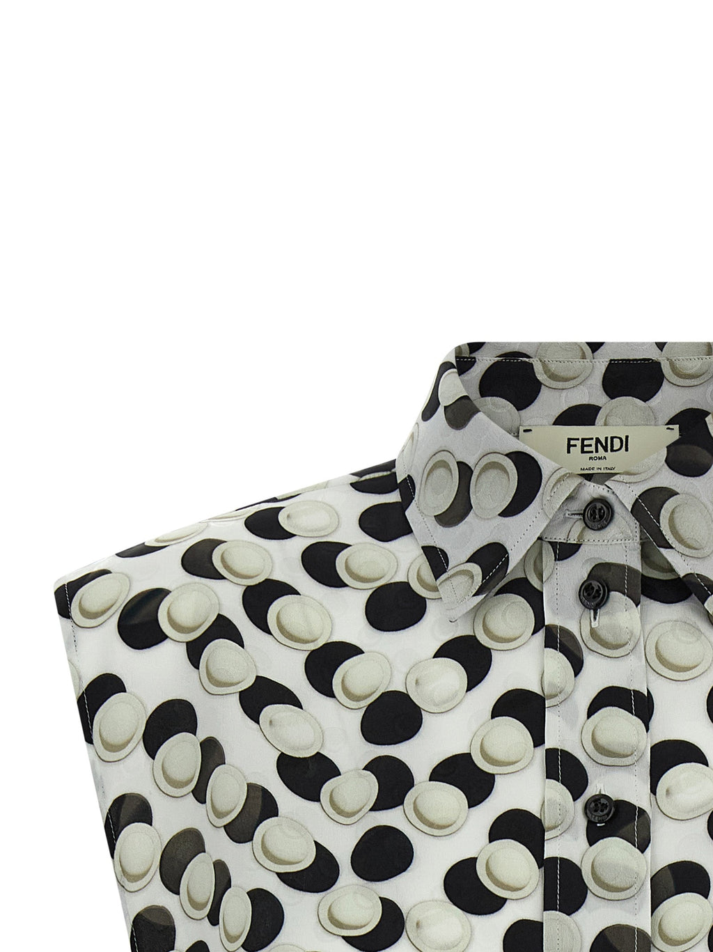 Fendi Multicolor Silk Pattern Shirt Fendi