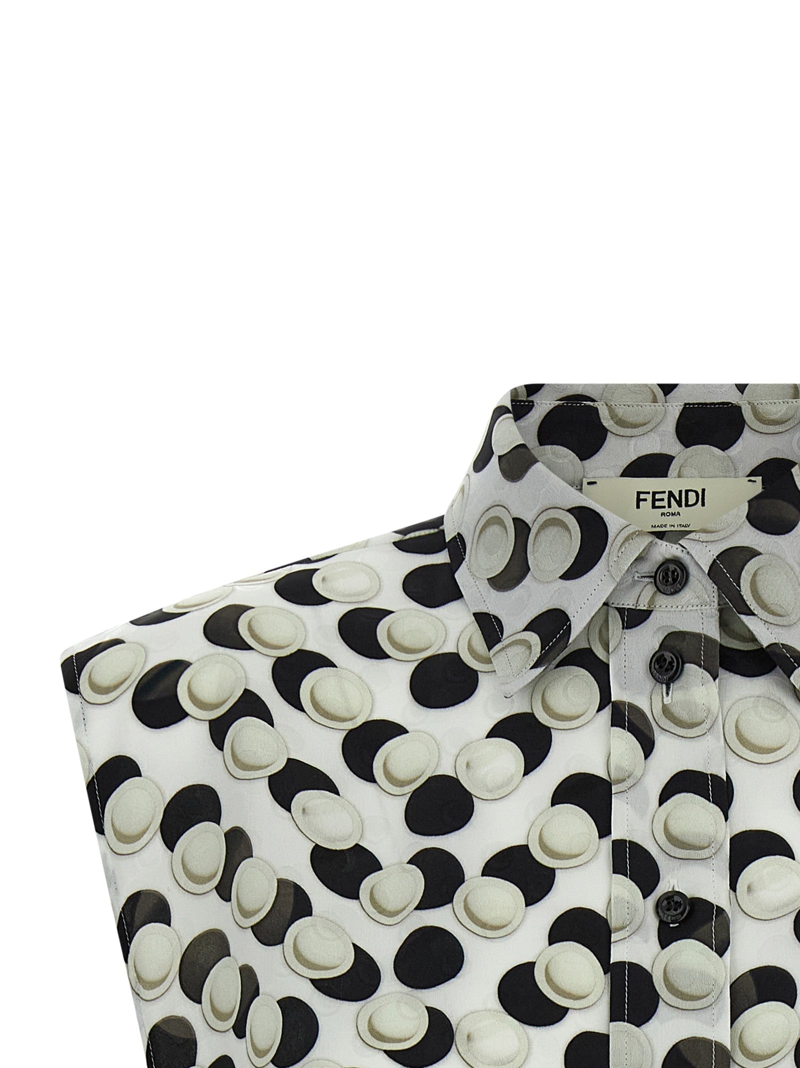 Fendi Multicolor Silk Pattern Shirt Fendi
