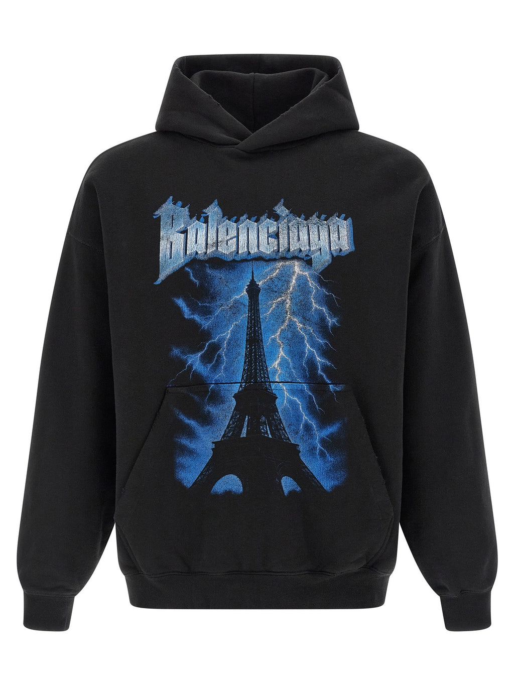 Balenciaga Black Cotton Sweatshirt Balenciaga