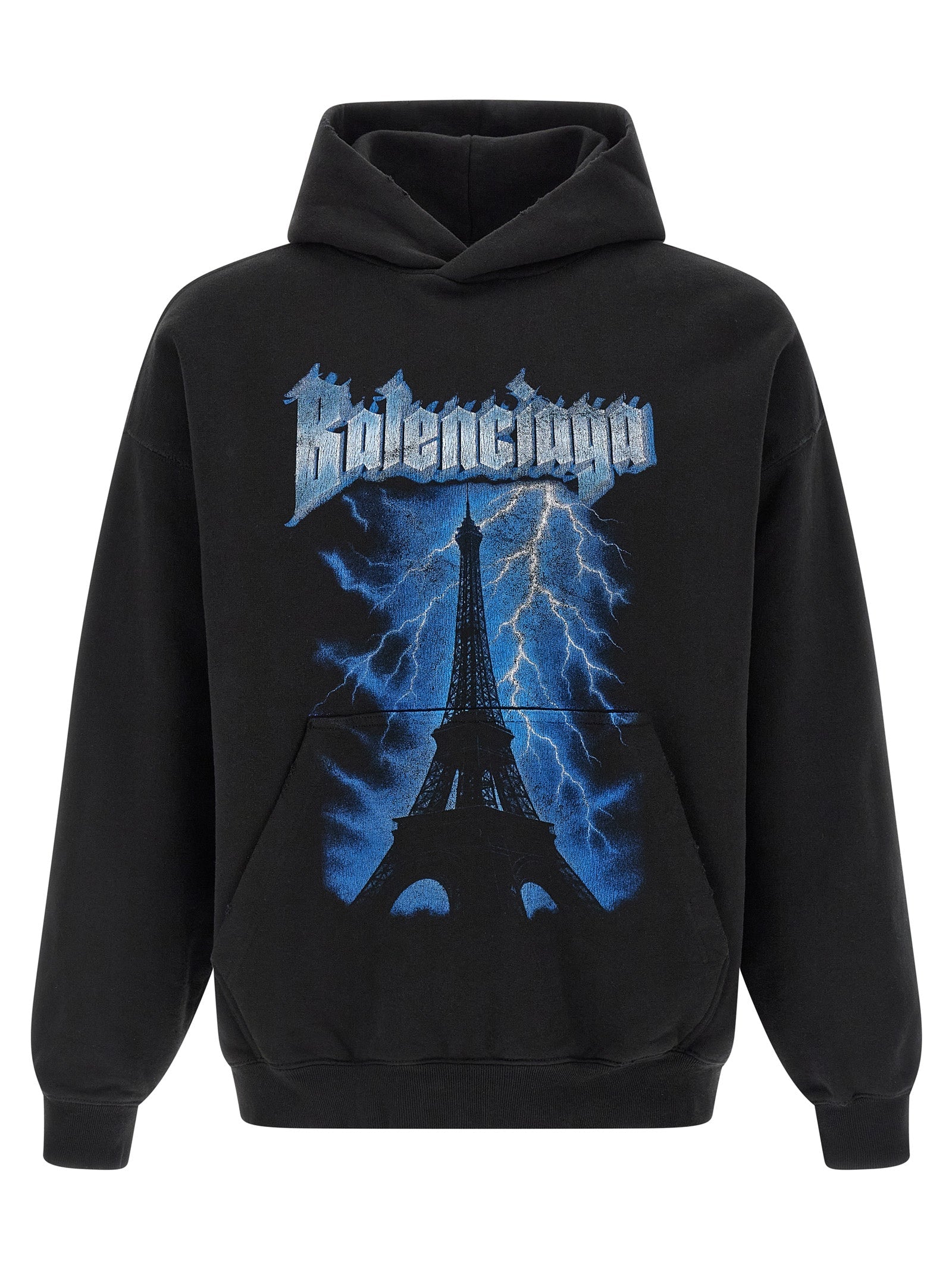 Balenciaga Black Cotton Sweatshirt Balenciaga