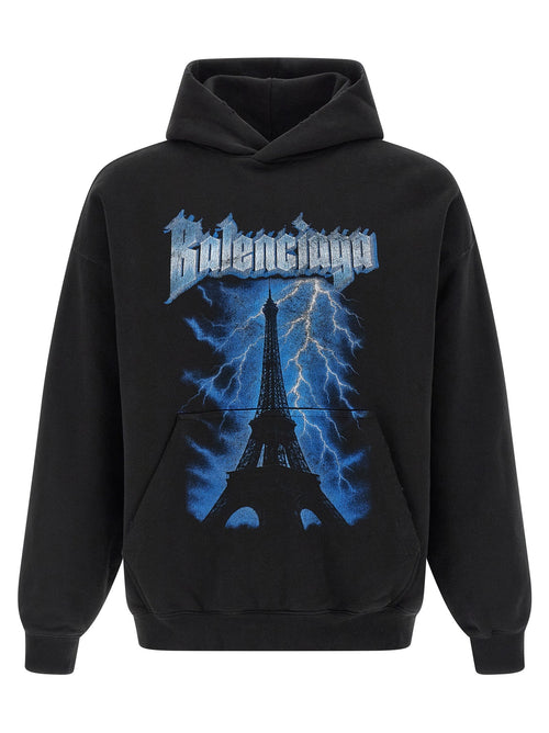 Balenciaga Black Cotton Sweatshirt Balenciaga