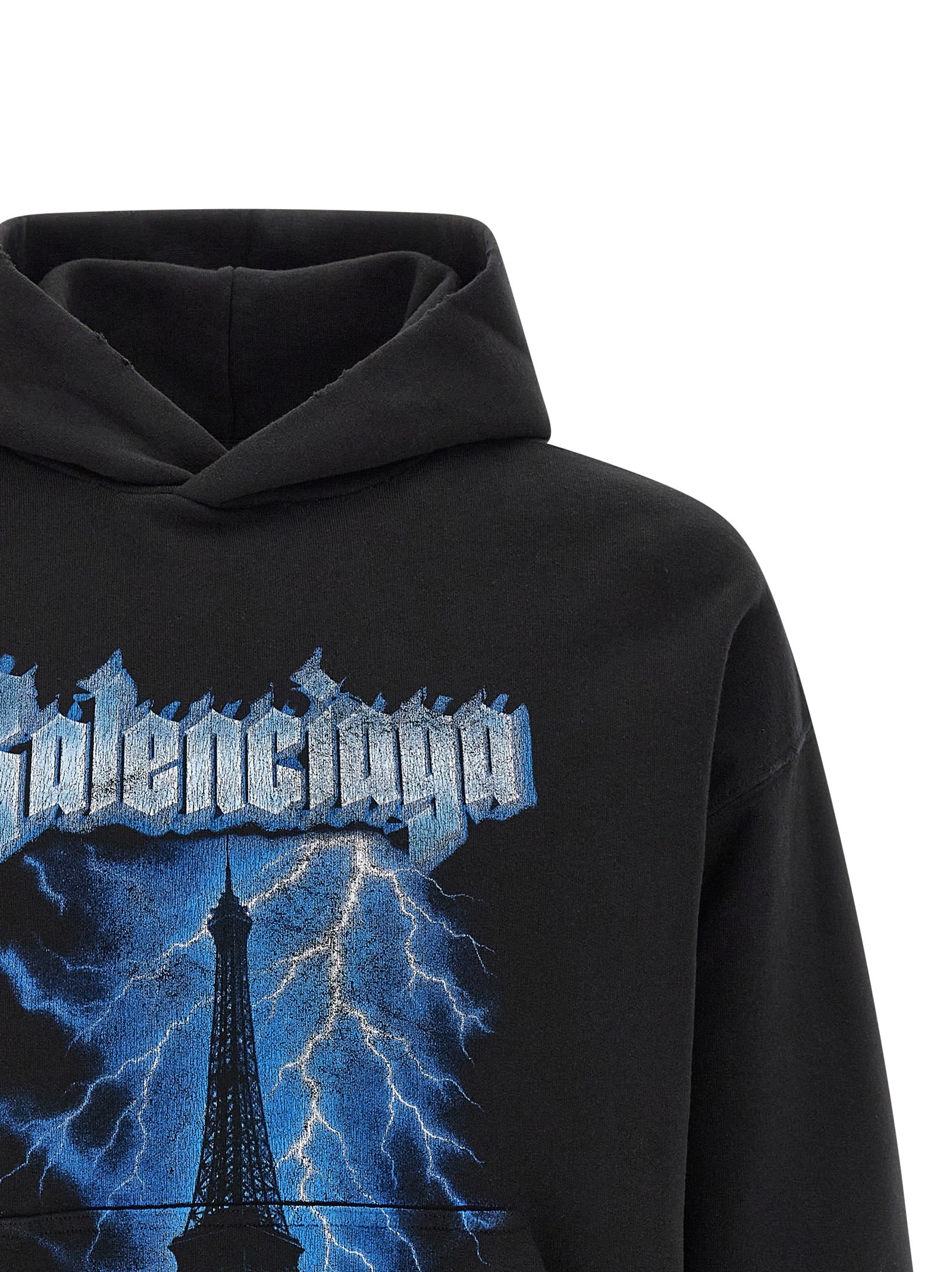 Balenciaga Black Cotton Sweatshirt Balenciaga