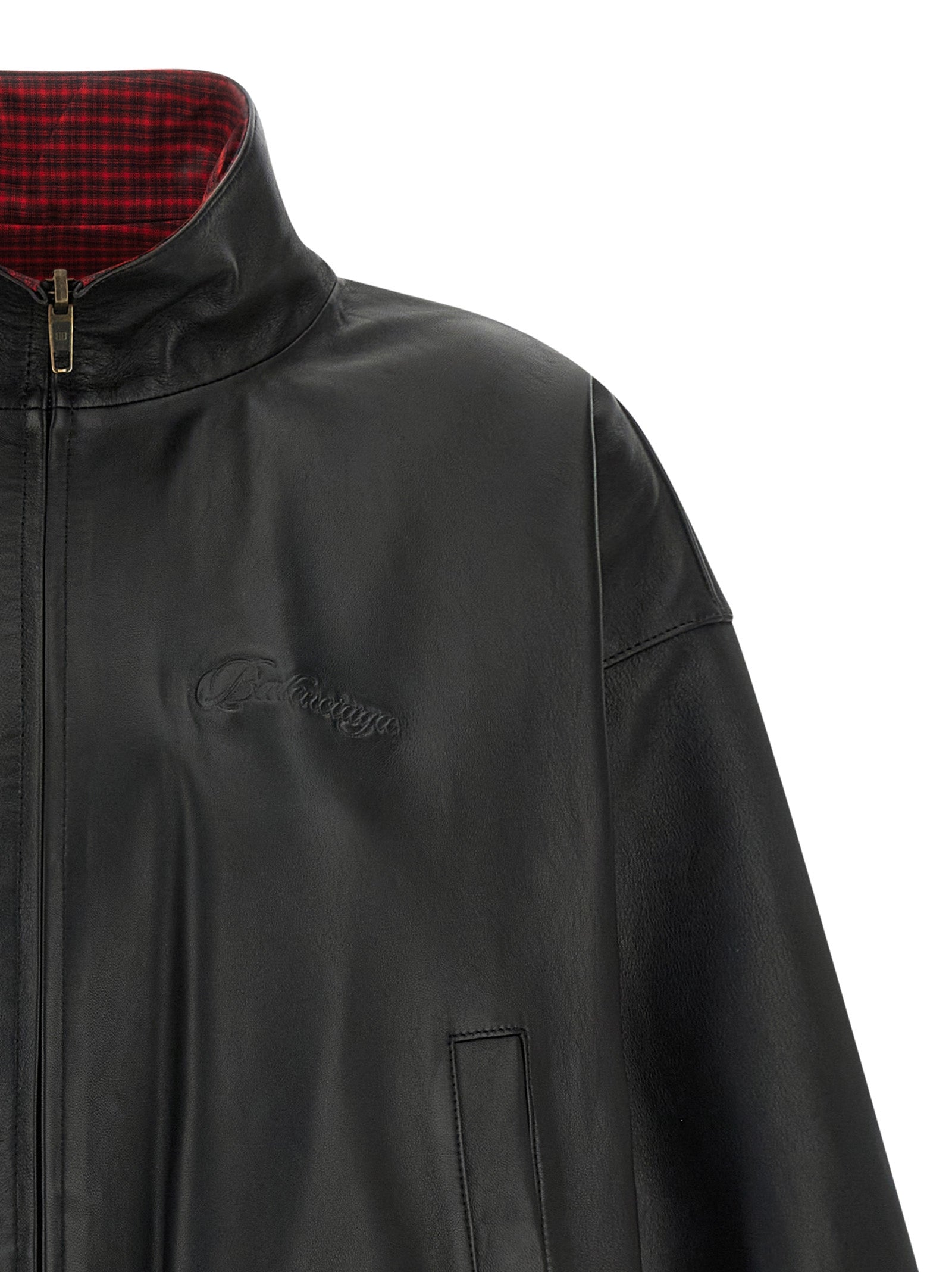 Balenciaga Black Lamb Leather Leather Jacket Balenciaga