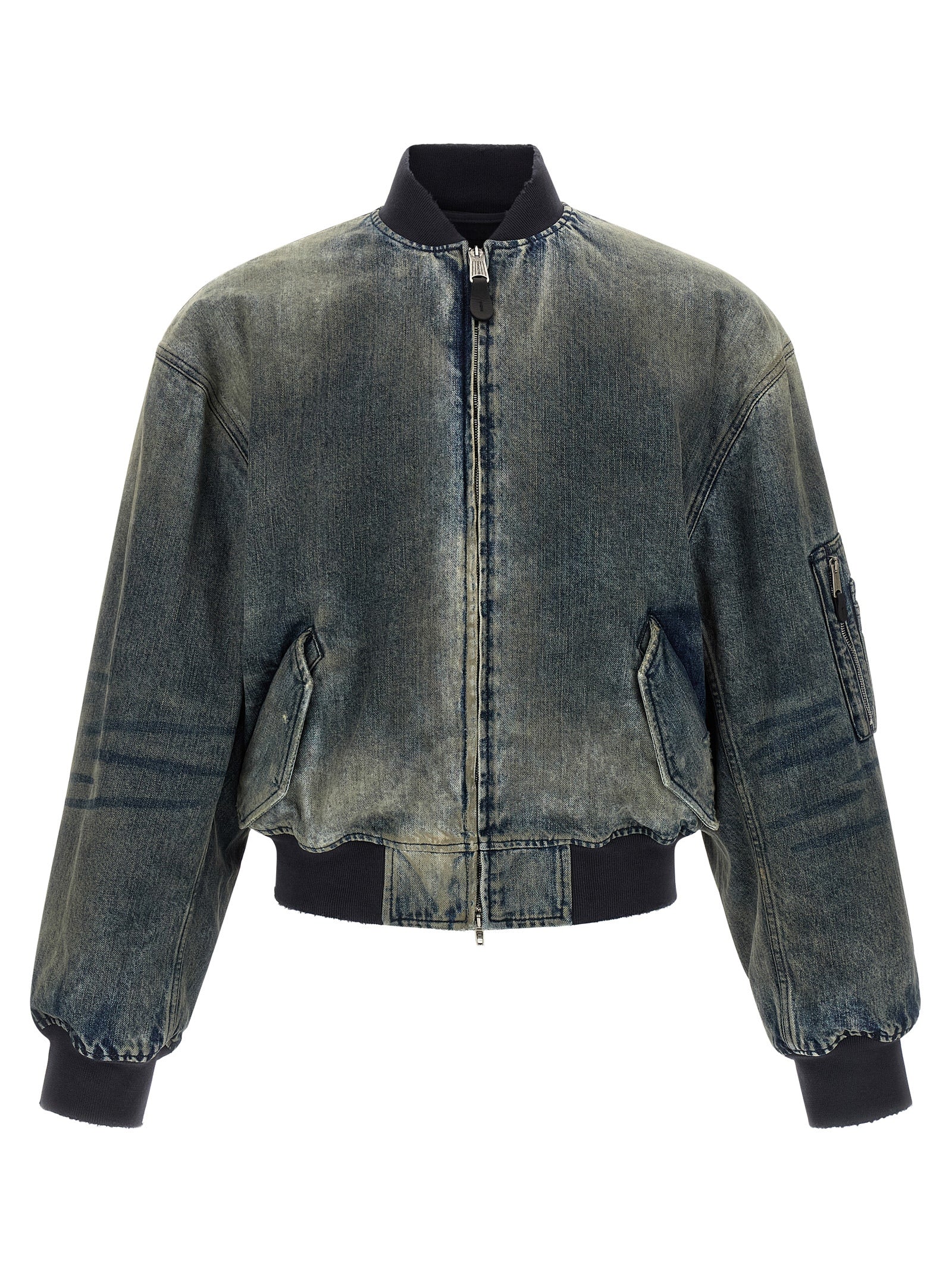 Balenciaga Gray Polyester Bomber Balenciaga