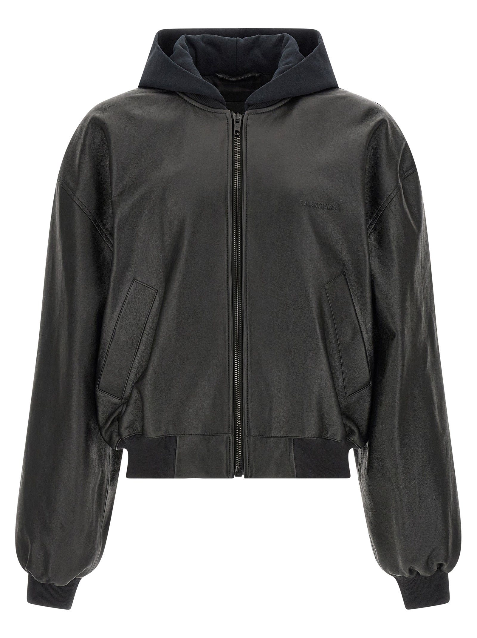 Balenciaga Black Lamb Leather Leather Jacket Balenciaga