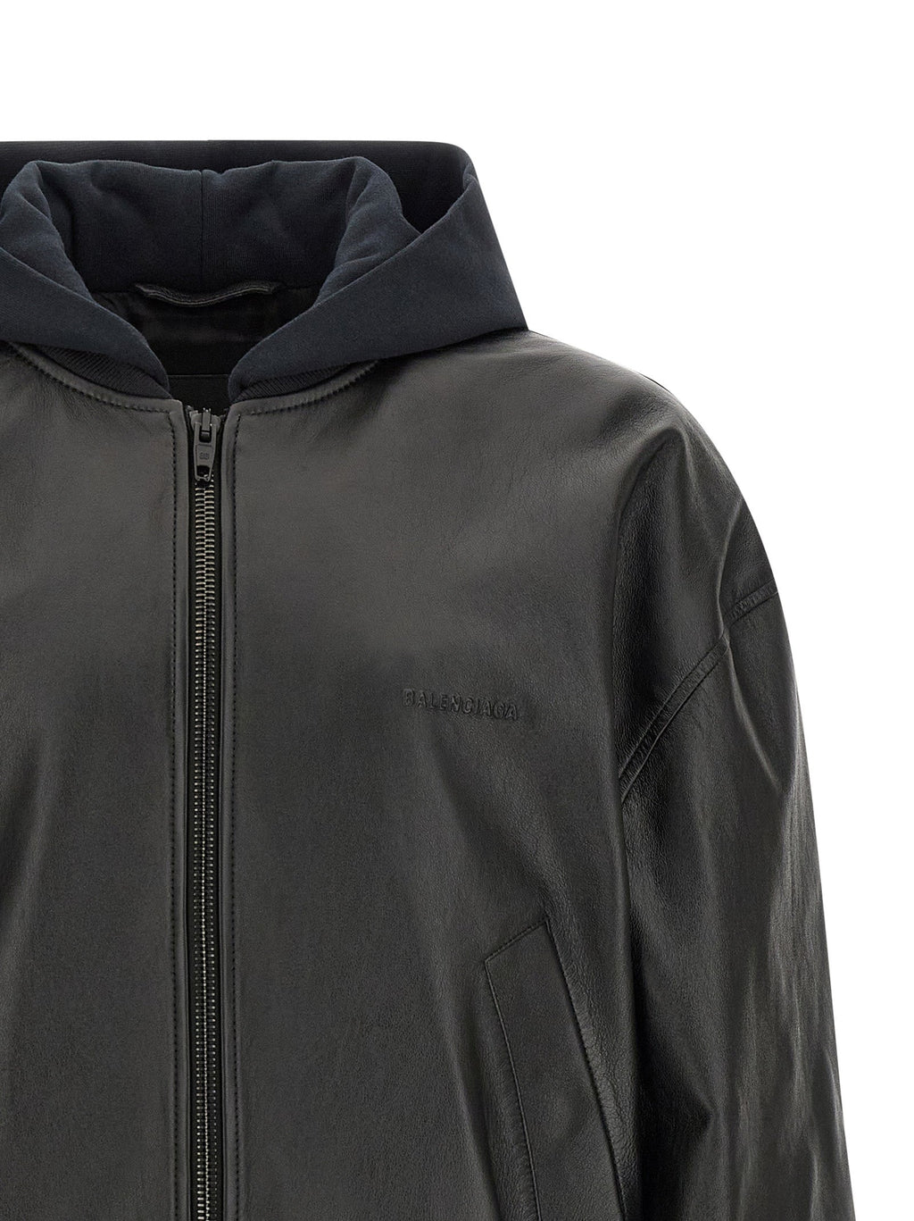 Balenciaga Black Lamb Leather Leather Jacket Balenciaga