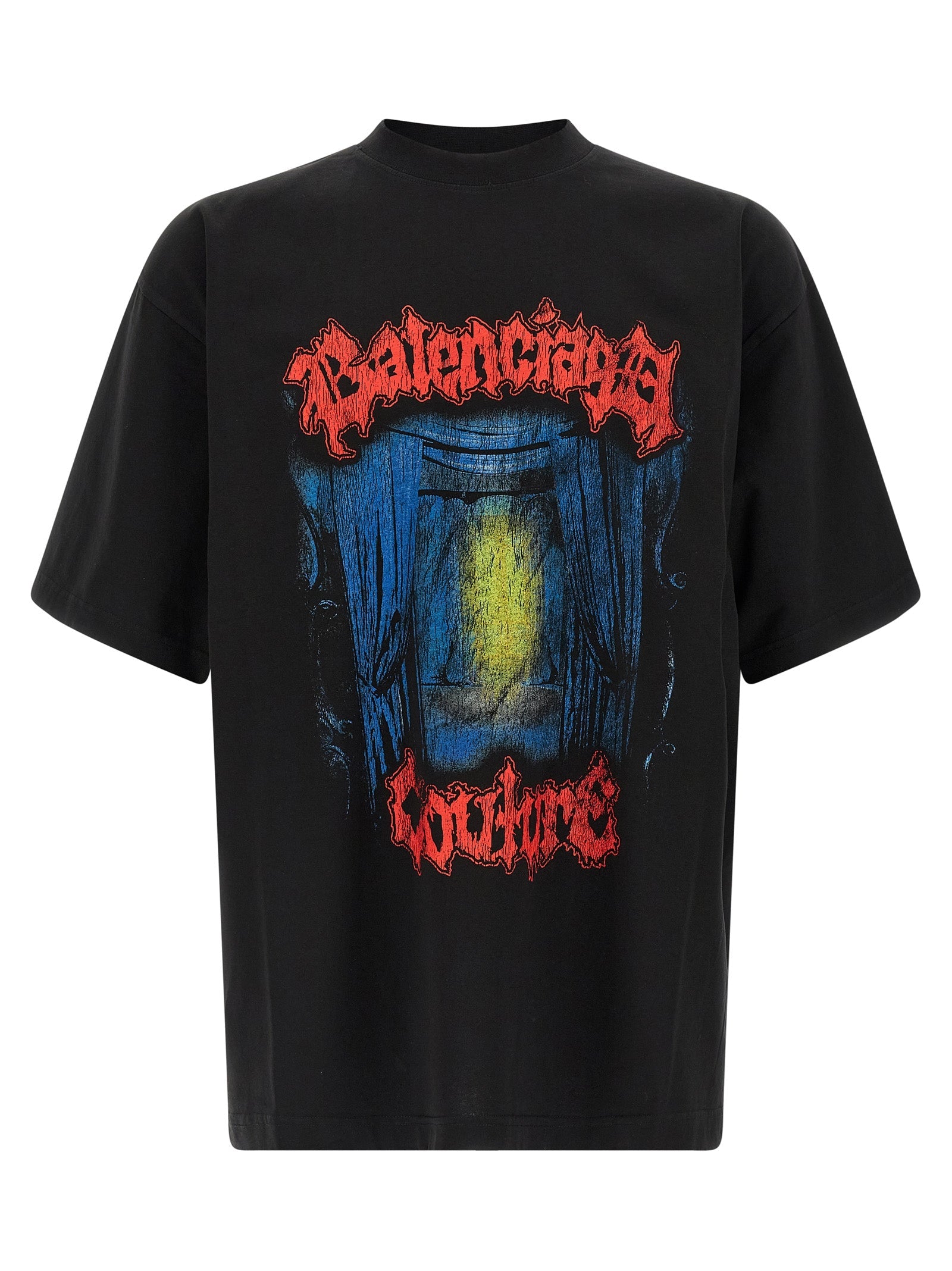 Balenciaga Black Cotton T-Shirt Balenciaga
