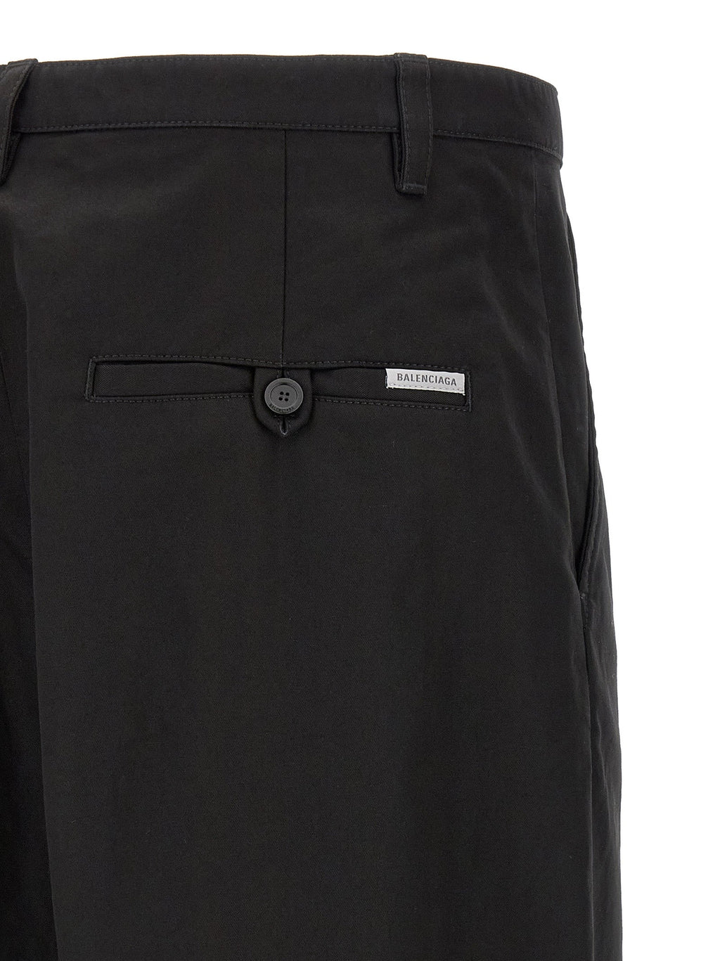 Balenciaga Black Cotton Chino Pants Balenciaga