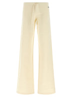 Balenciaga White Cotton Flared Pants Balenciaga