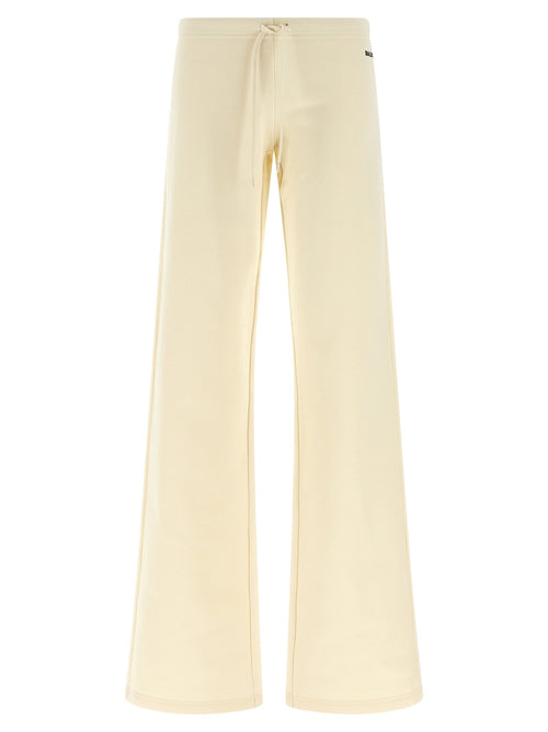Balenciaga White Cotton Flared Pants Balenciaga