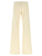 Balenciaga White Cotton Flared Pants Balenciaga