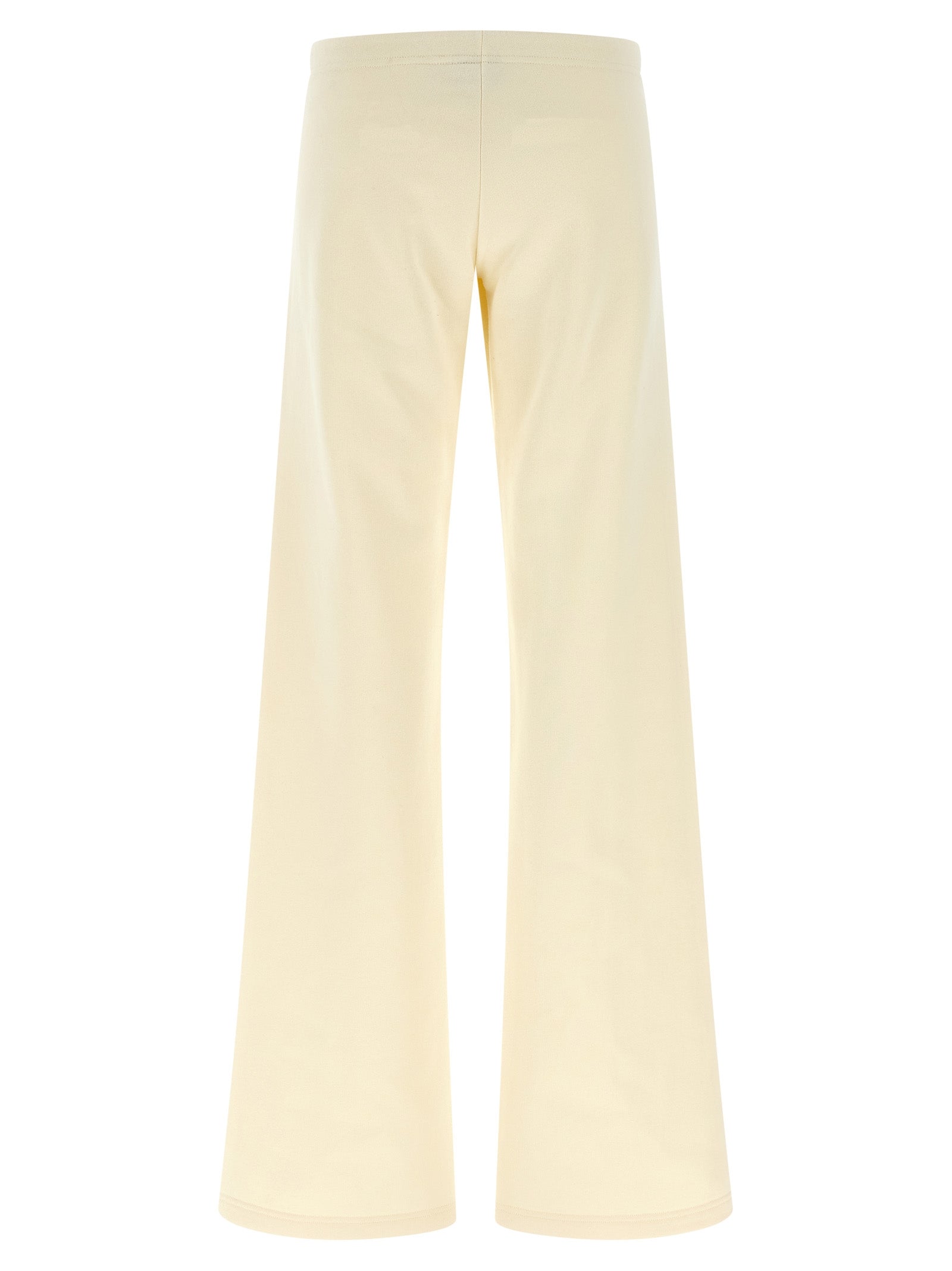 Balenciaga White Cotton Flared Pants Balenciaga