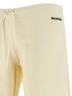 Balenciaga White Cotton Flared Pants Balenciaga