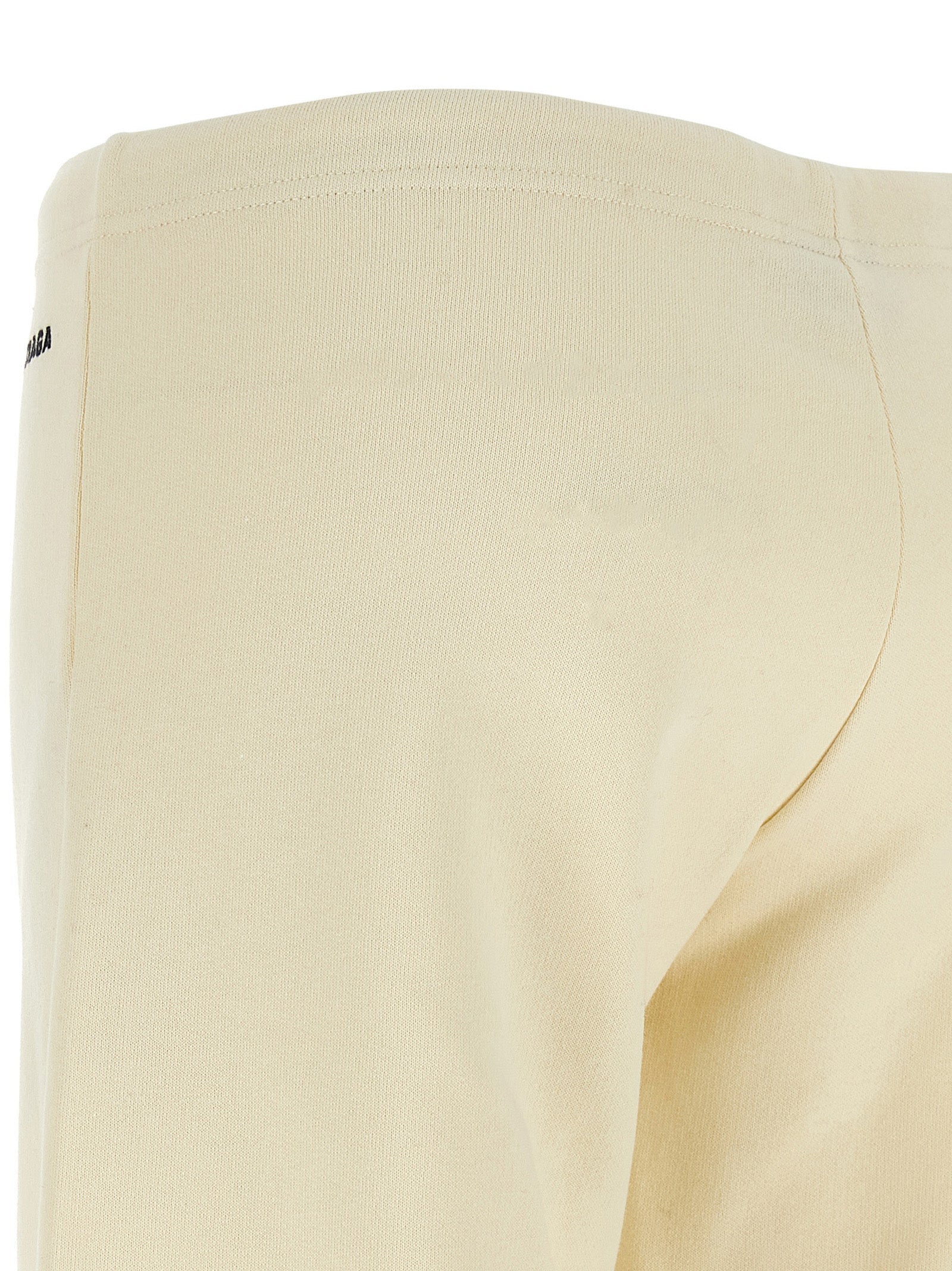 Balenciaga White Cotton Flared Pants Balenciaga