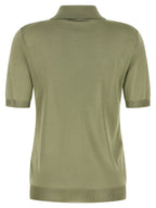 Fendi Bicolor Viscose Polo Shirt Fendi