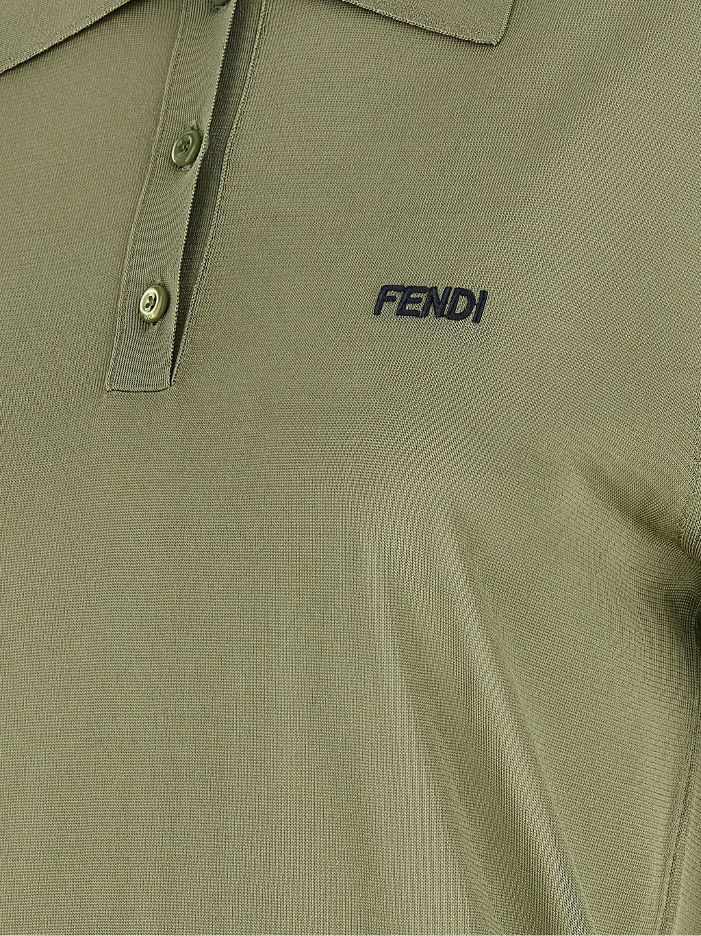 Fendi Bicolor Viscose Polo Shirt Fendi
