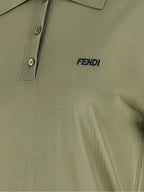 Fendi Bicolor Viscose Polo Shirt Fendi
