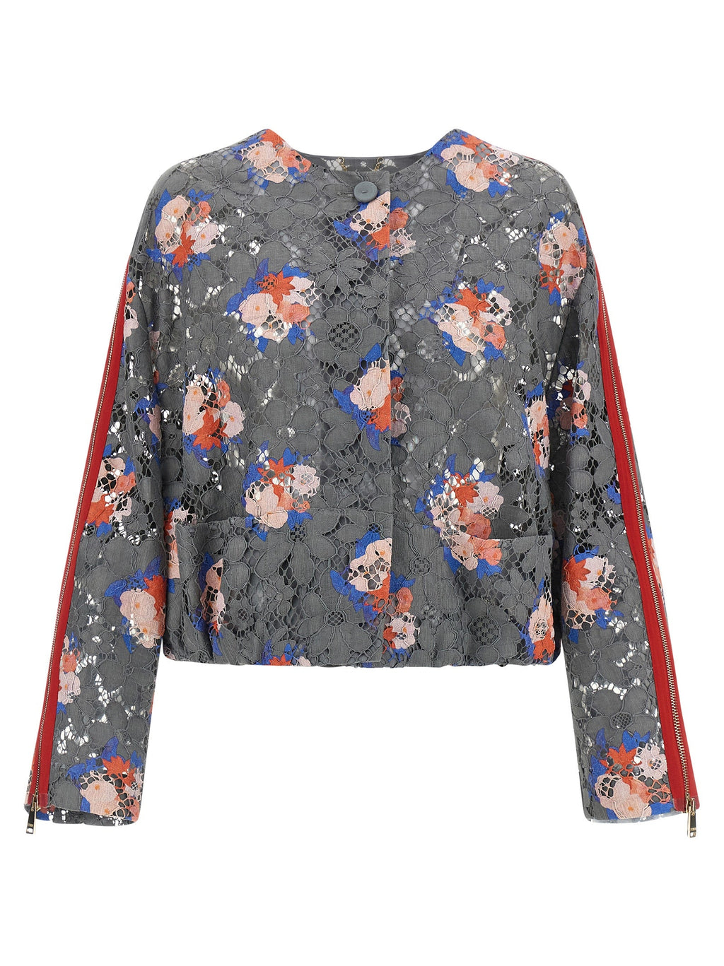 Fendi Gray Cotton Blazer Fendi