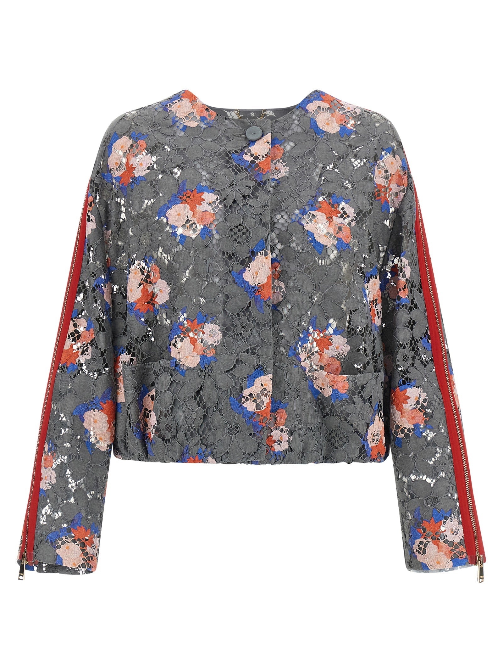 Fendi Gray Cotton Blazer Fendi