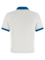 Versace Blue Cotton Polo Shirt Versace