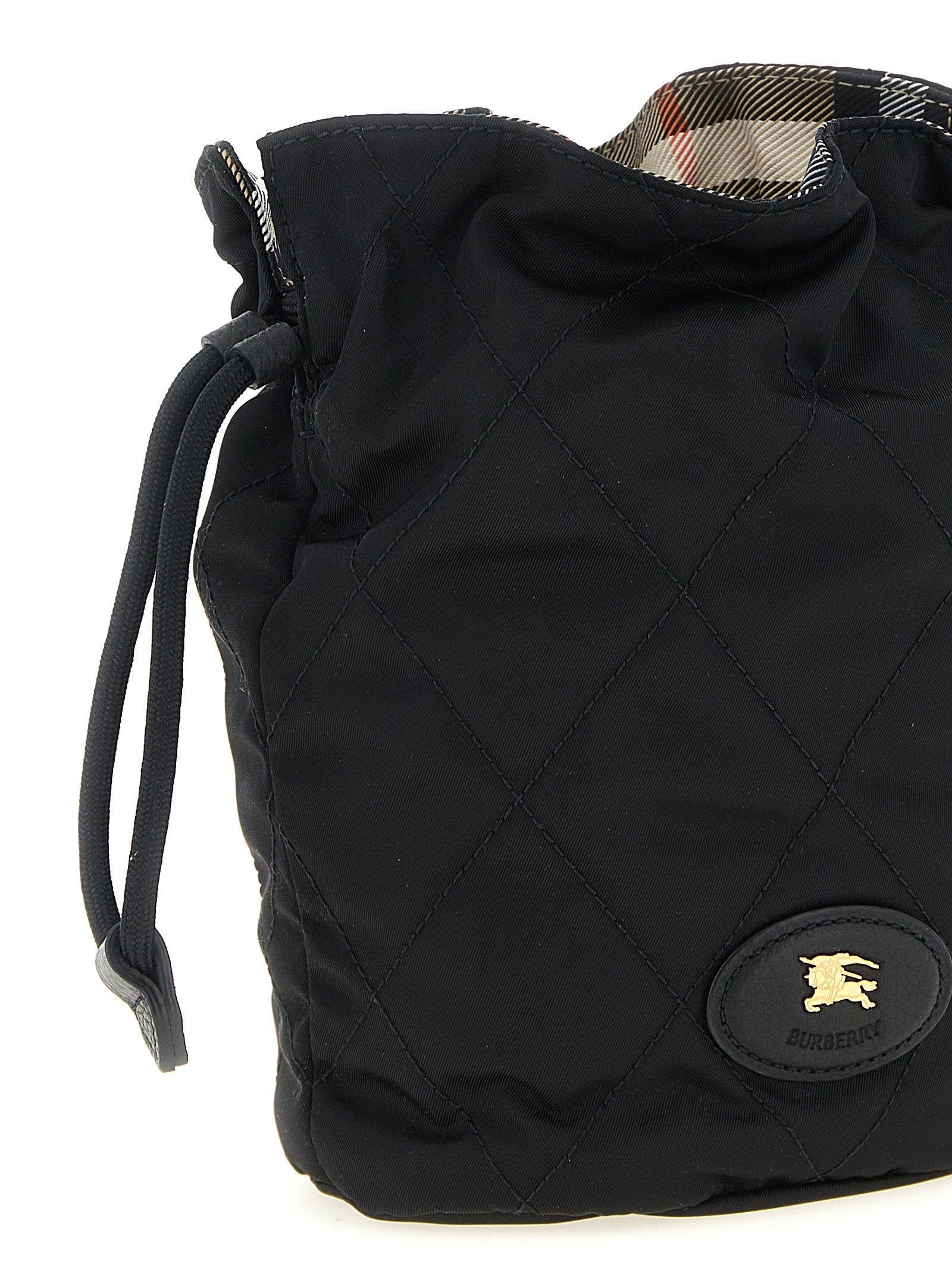 Burberry Black Polyamide Clutch Bag Burberry