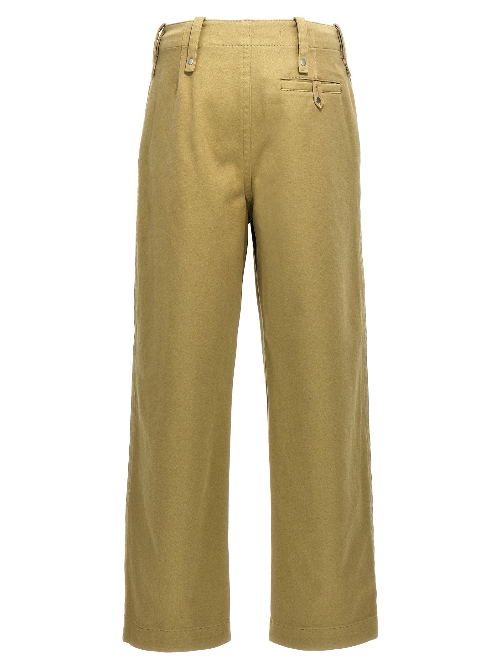Burberry Beige Cotton Casual Pants Burberry