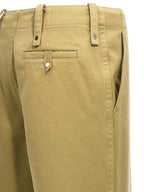 Burberry Beige Cotton Casual Pants Burberry