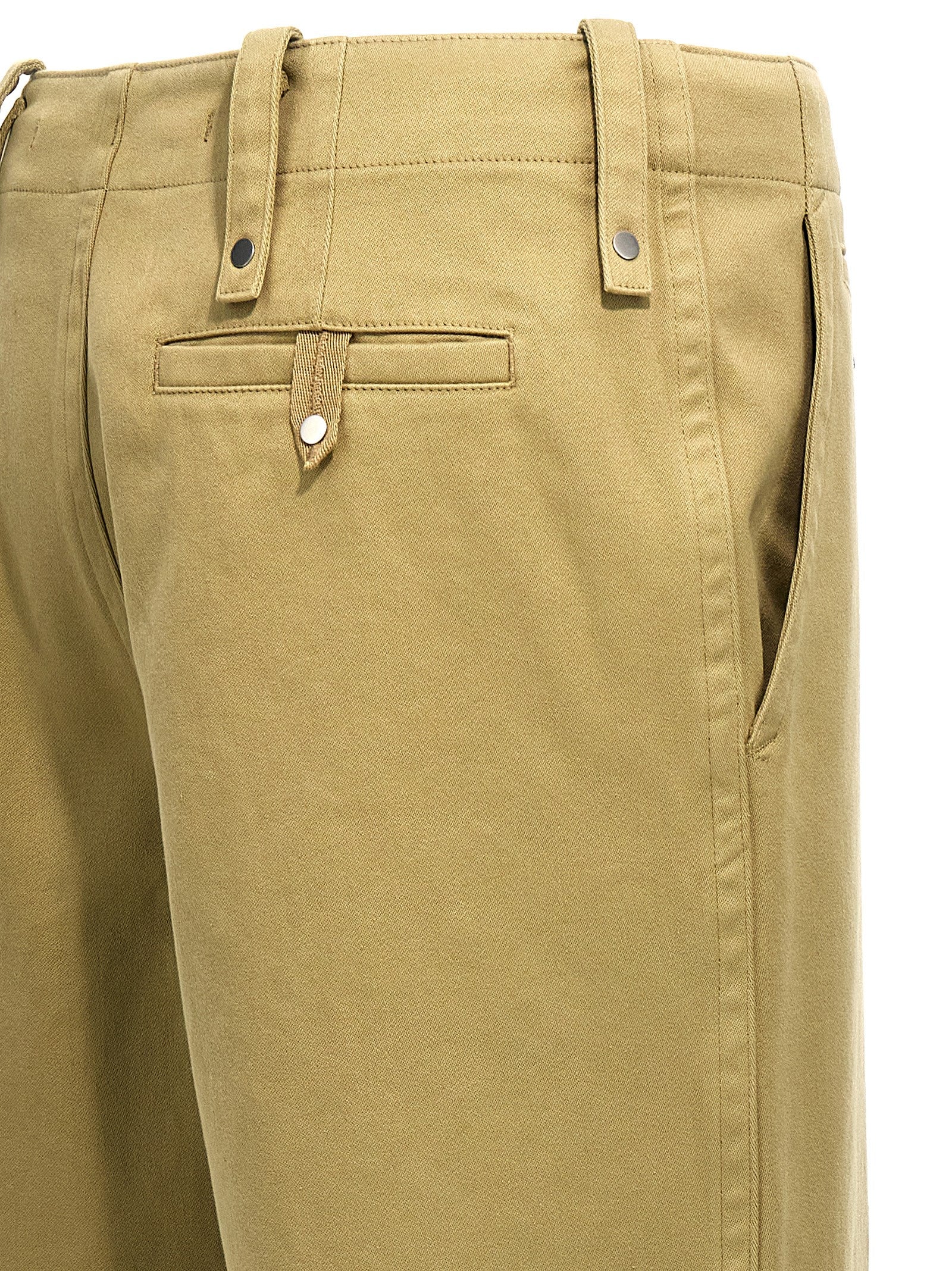 Burberry Beige Cotton Casual Pants Burberry